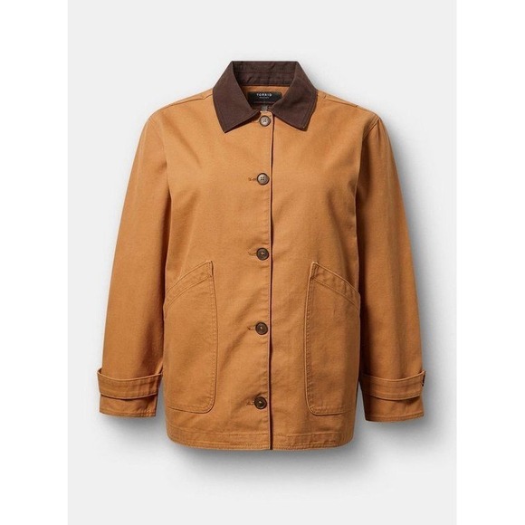 torrid Jackets & Blazers - Torrid twill canvas chore barn jacket 1X brown outdoor workwear gorpcore
